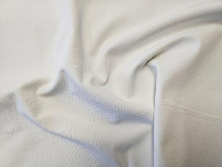 Baumwollstoff mit hohem Elastananteil, weiss