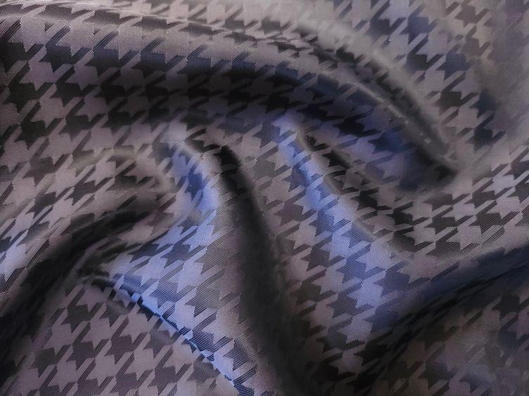 Futterstoff pied de coq, grau schwarz