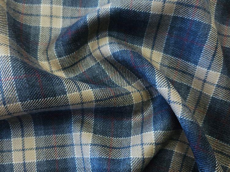 Loro Piana Wollstoff, karo