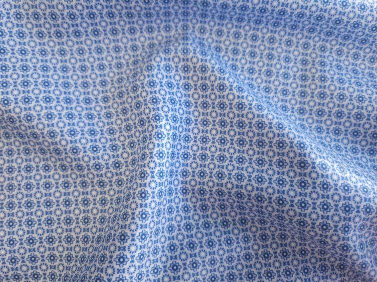 Tamando Baumwollstoff Blumen, blau