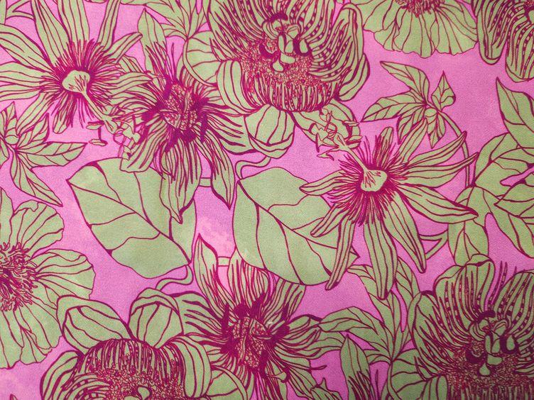 Viskose-Crepe Blumen - 0