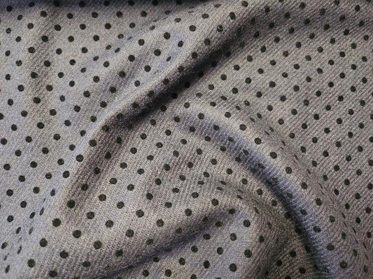 Wolle beflockt Punkte, marine