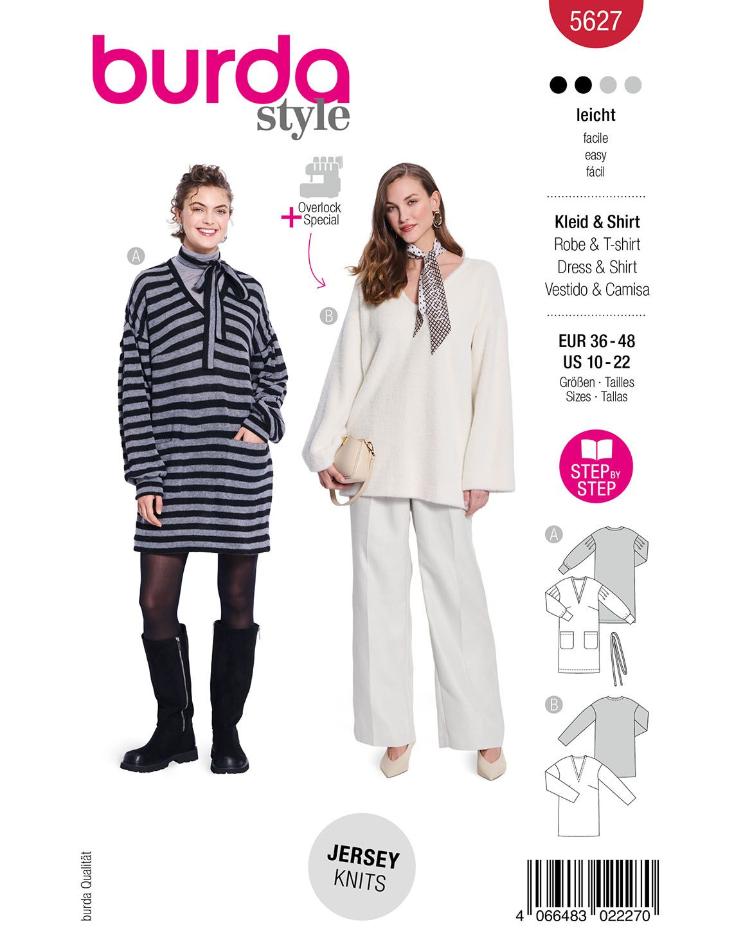 Longpullover und Sweatkleid