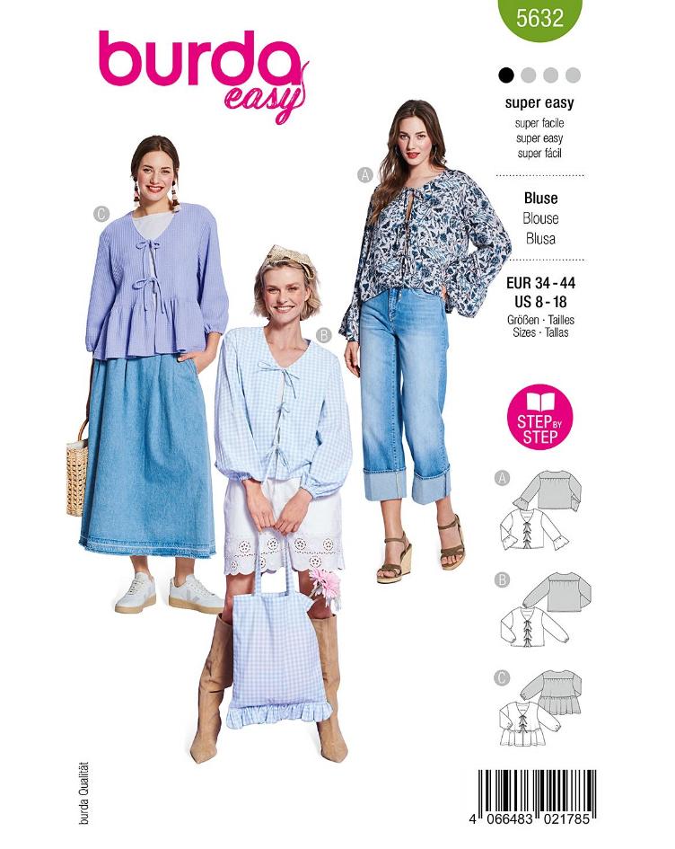 Blusen mit Bindebändern