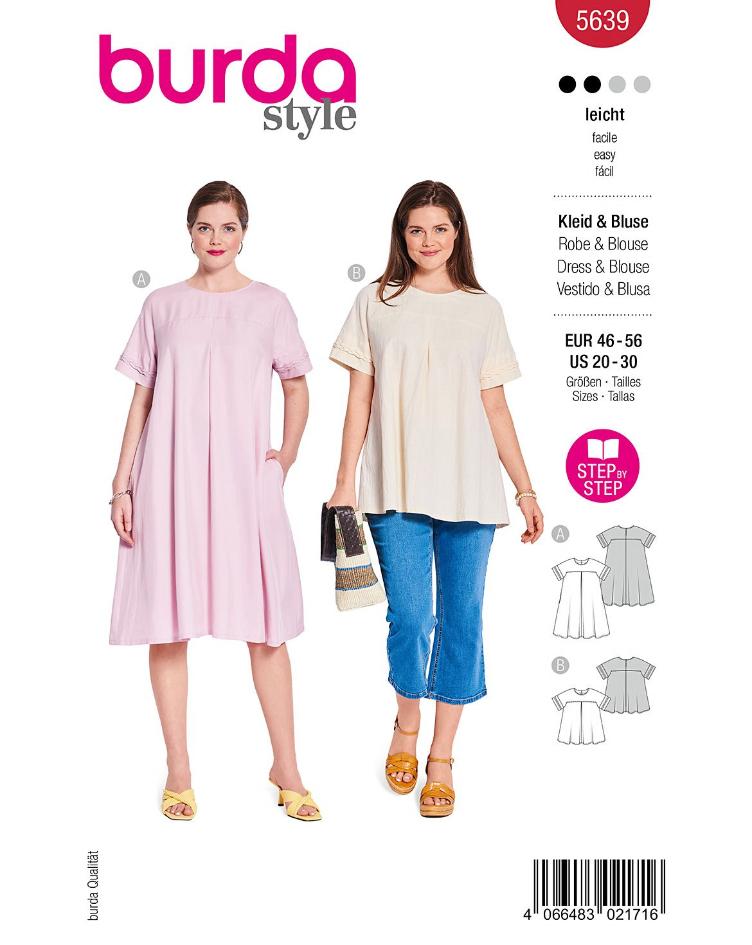 Midi Kleid und Bluse