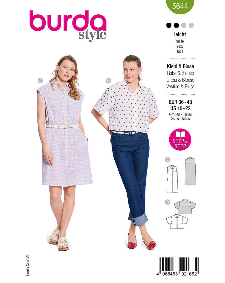 Bluse und Blusenkleid