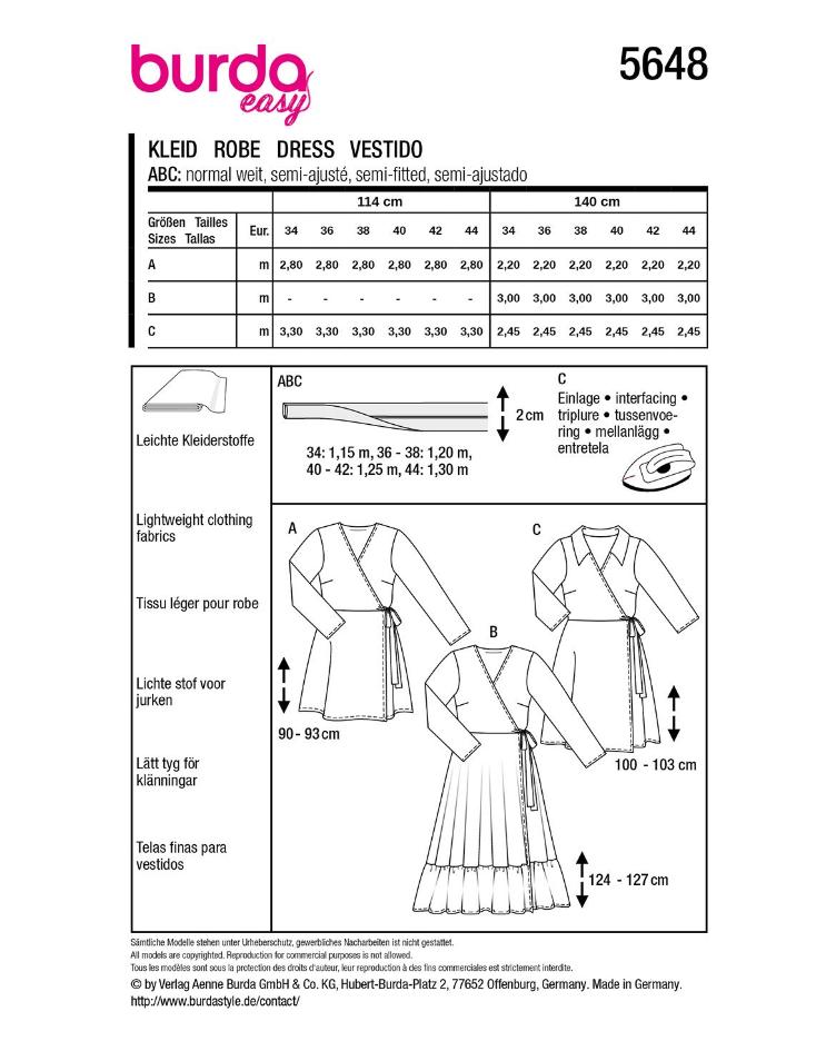 Wickelkleider mit V-Ausschnitt - 2