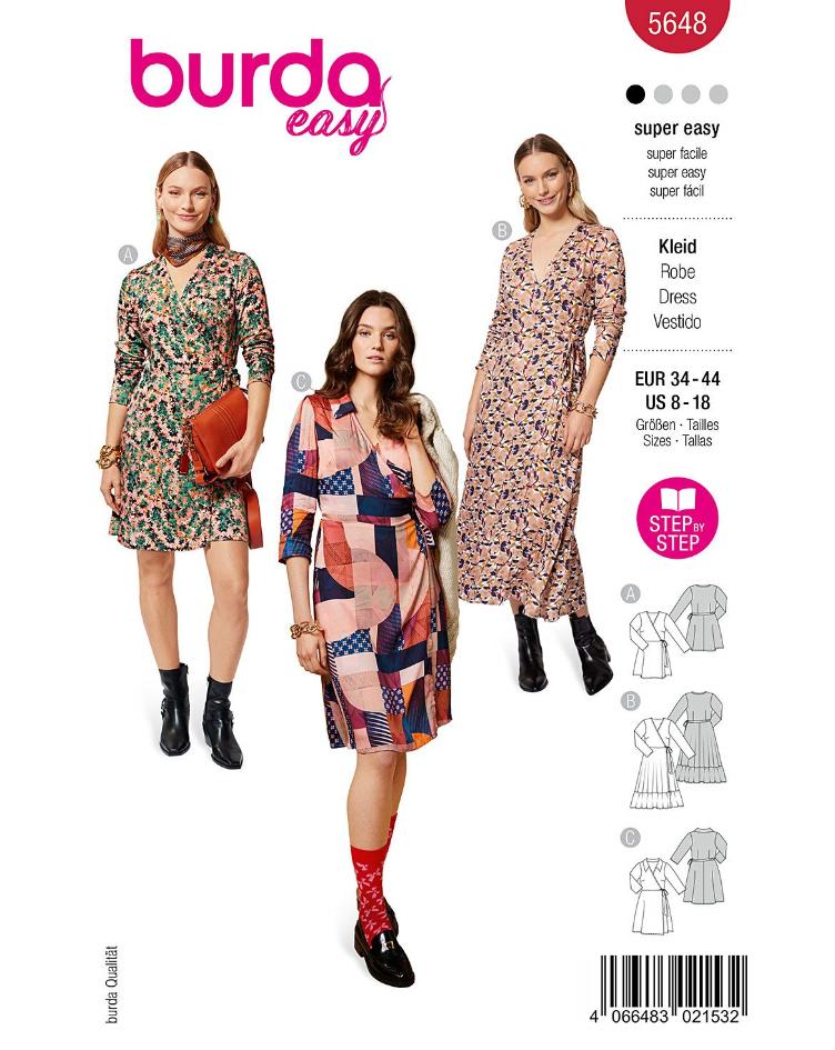 Wickelkleider mit V-Ausschnitt