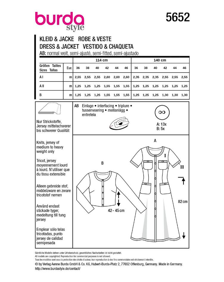 Strickkleid und Cardigan - 1