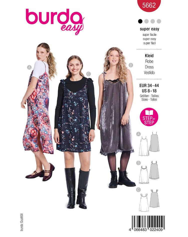 Trägerkleid in 3 Varianten