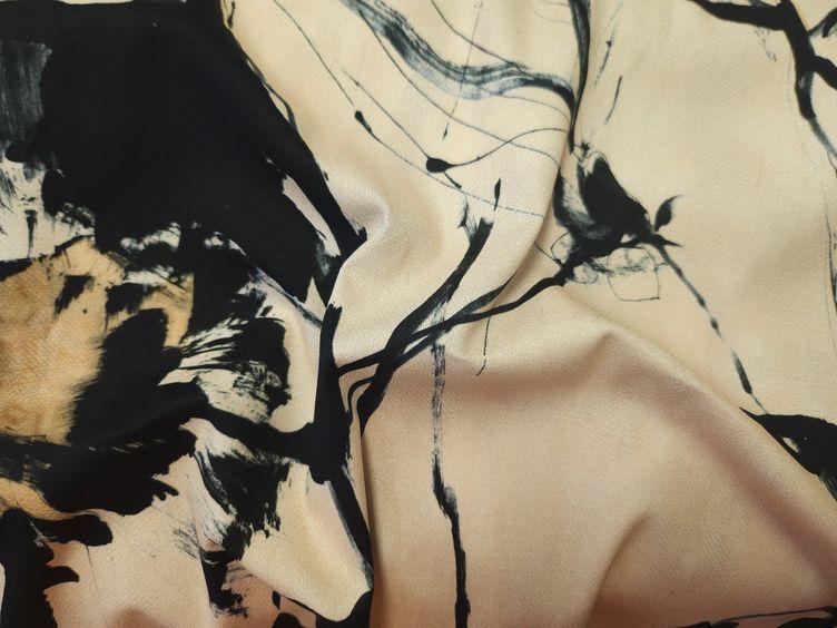 Baumwoll Stretch Twill Erdtöne