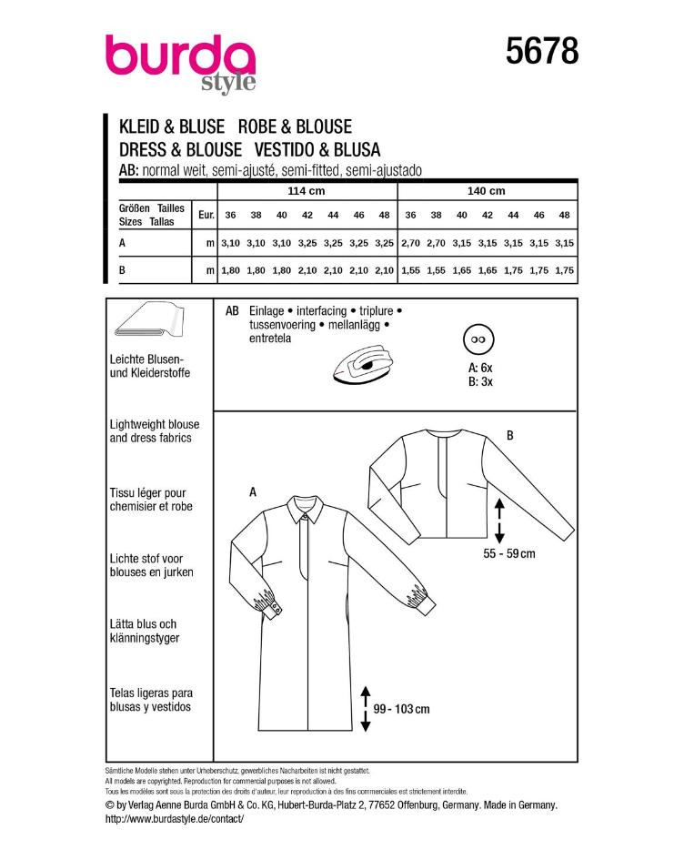 Blusenkleid und Bluse - 0