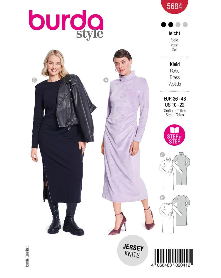 Midikleider mit Drapierung