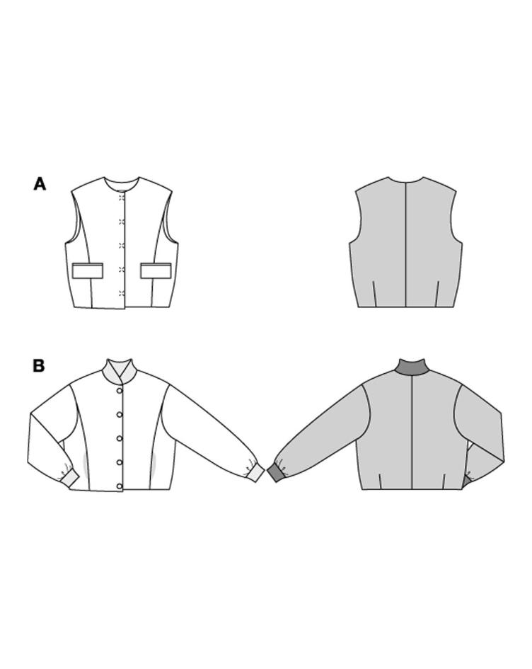 Weste und Jacke mit Knöpfen - 1