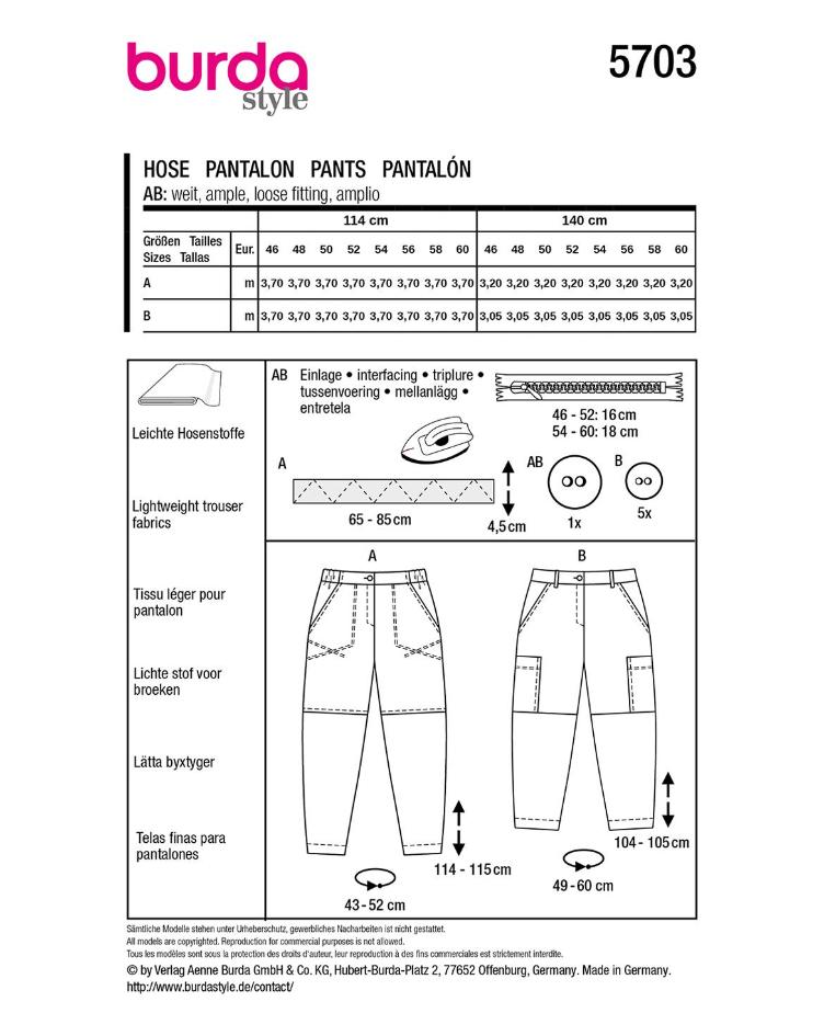 lässig-elegante Cargohose - 0
