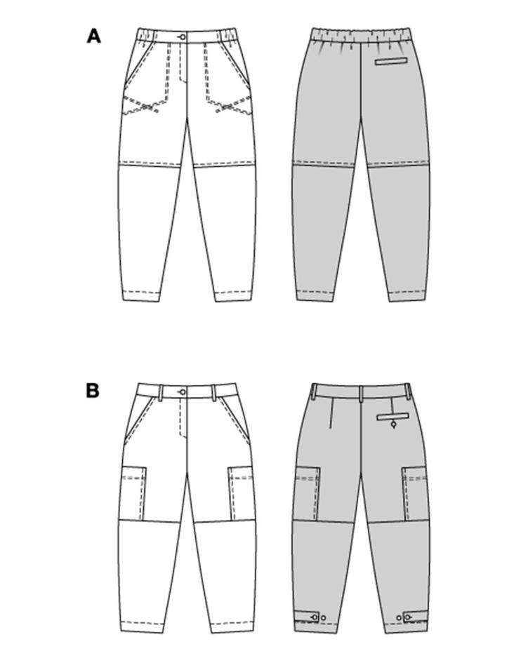 lässig-elegante Cargohose - 1