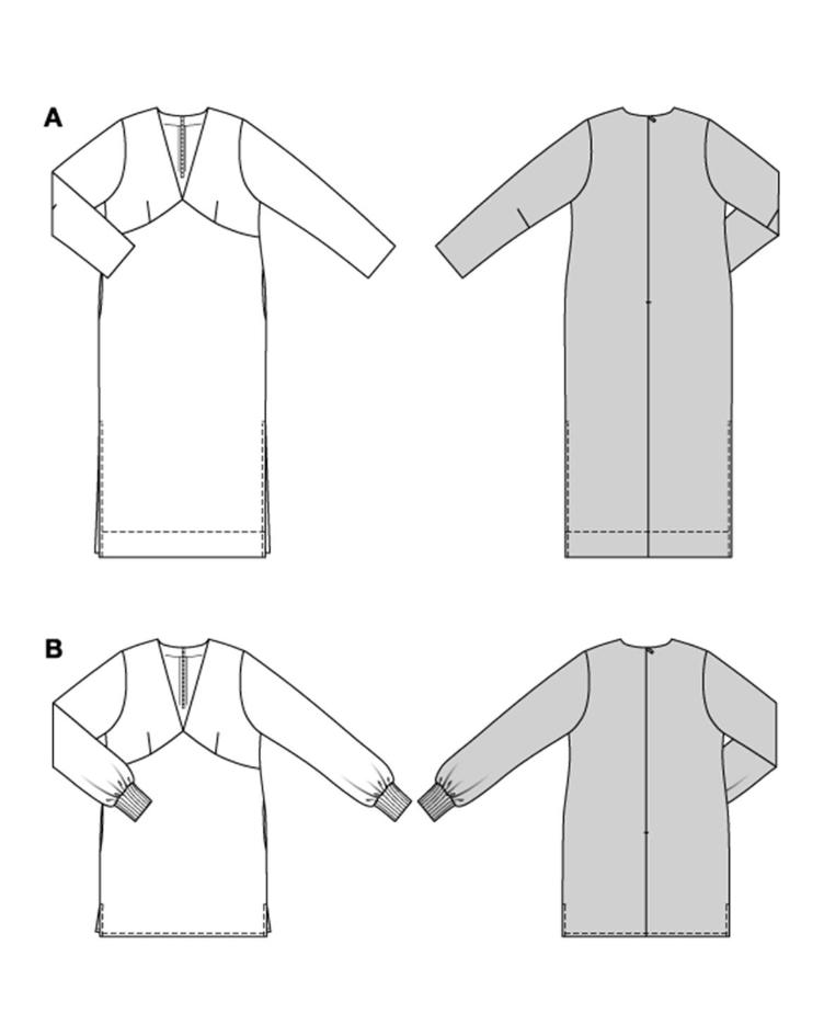 Kleid und Tunika mit V-Ausschnitt - 1