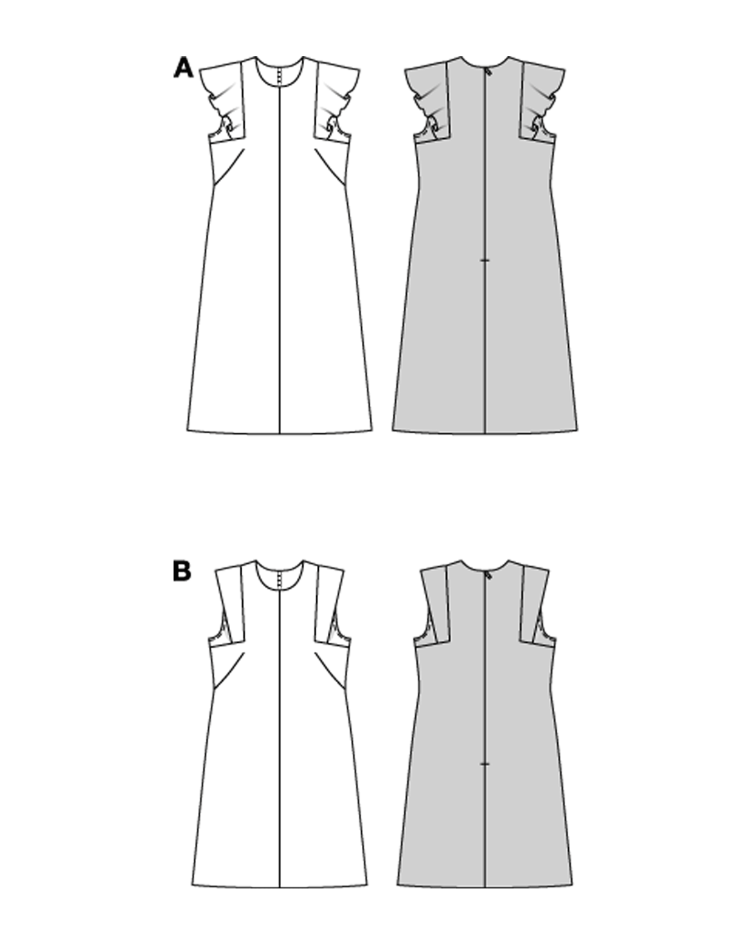 Sommerkleider ärmellos und mit Flügelärmeln - 1