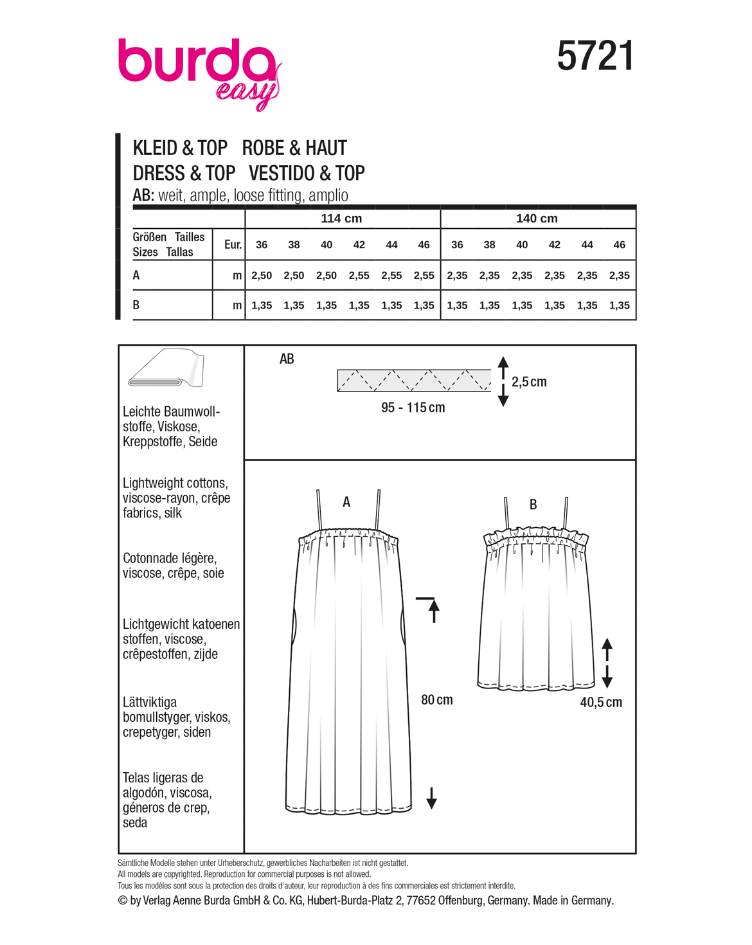 Trägerkleid mit Nahttaschen und Sirt mit gesmoktem Ausschnitt - 0