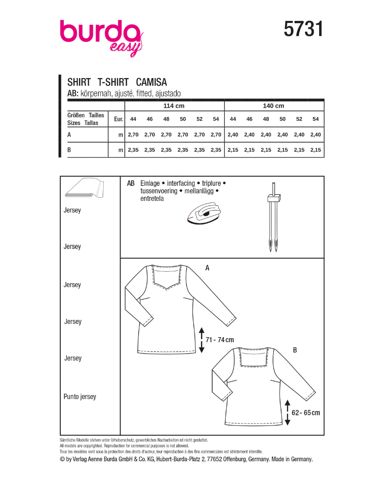 Basic Shirts mit Herz-, Eckigem-Ausschnitt - 0