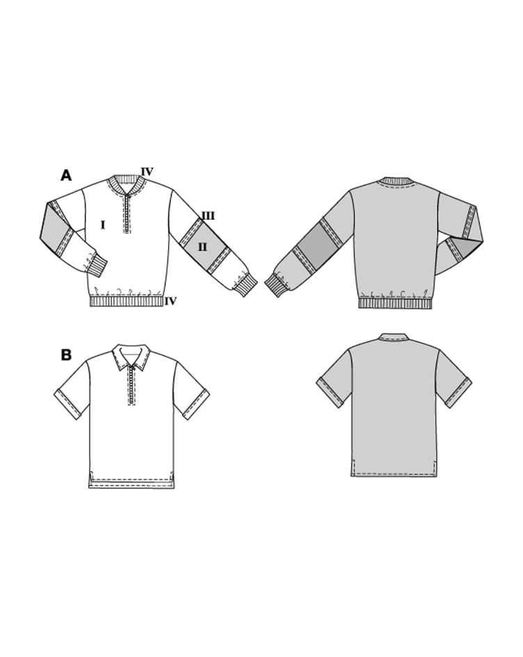 Troyer mit Stehkragen und Shirt - 1