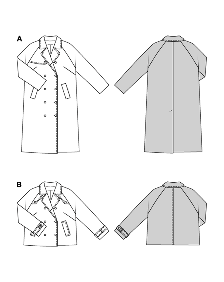 Trenchcoat und Kurzjacke - 1