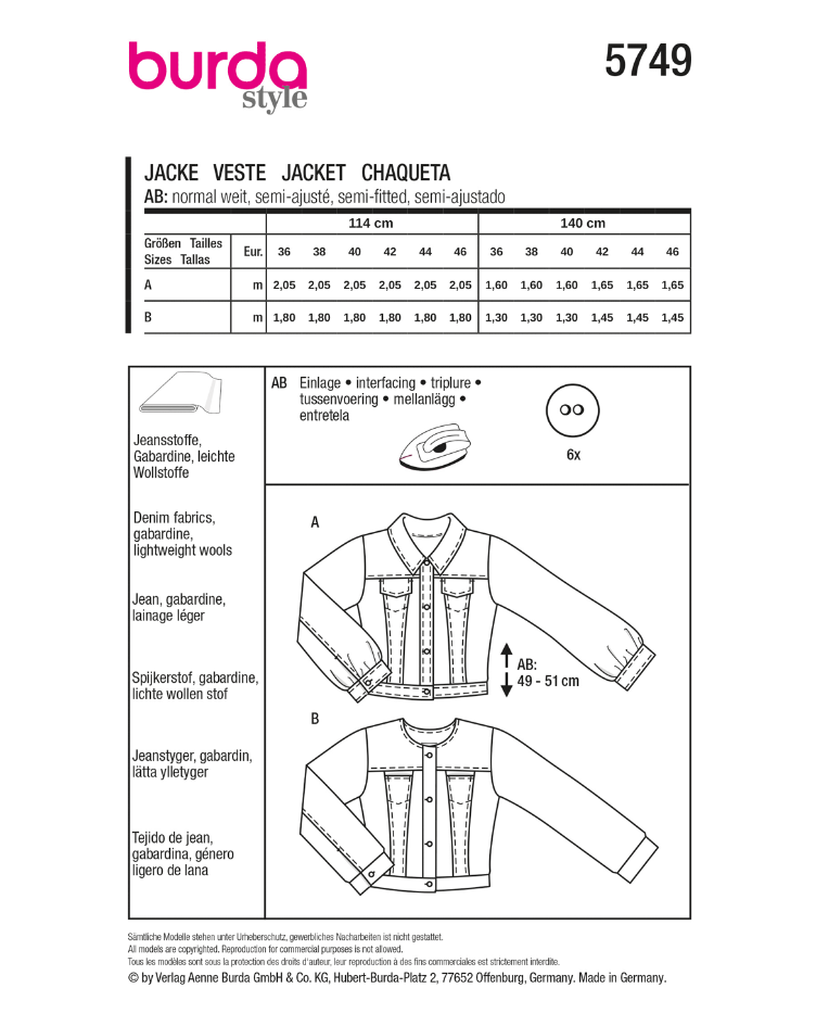 Jacke mit Umlegekragen und Jacke mit Blenden und Knöpfe - 1
