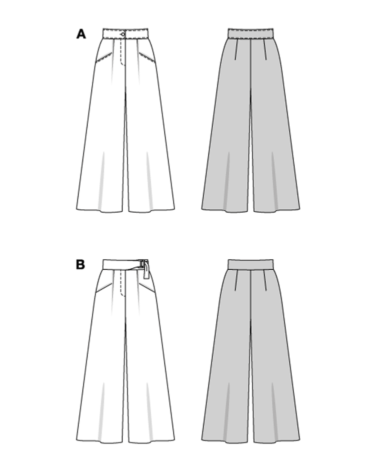 Weite Hosen mit Taschen - 1
