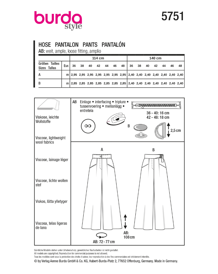 Weite Hosen mit Taschen - 0
