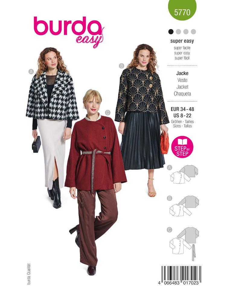 Jacke und Manteljacke mit Bindegürtel