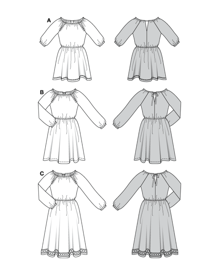 Kleider mit Cut-Outs und Gummizug - 6