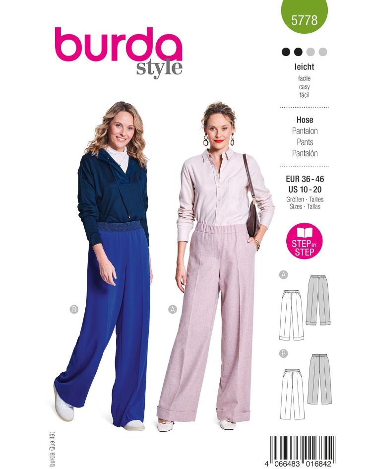 Marlene-Hosen mit Gummibund
