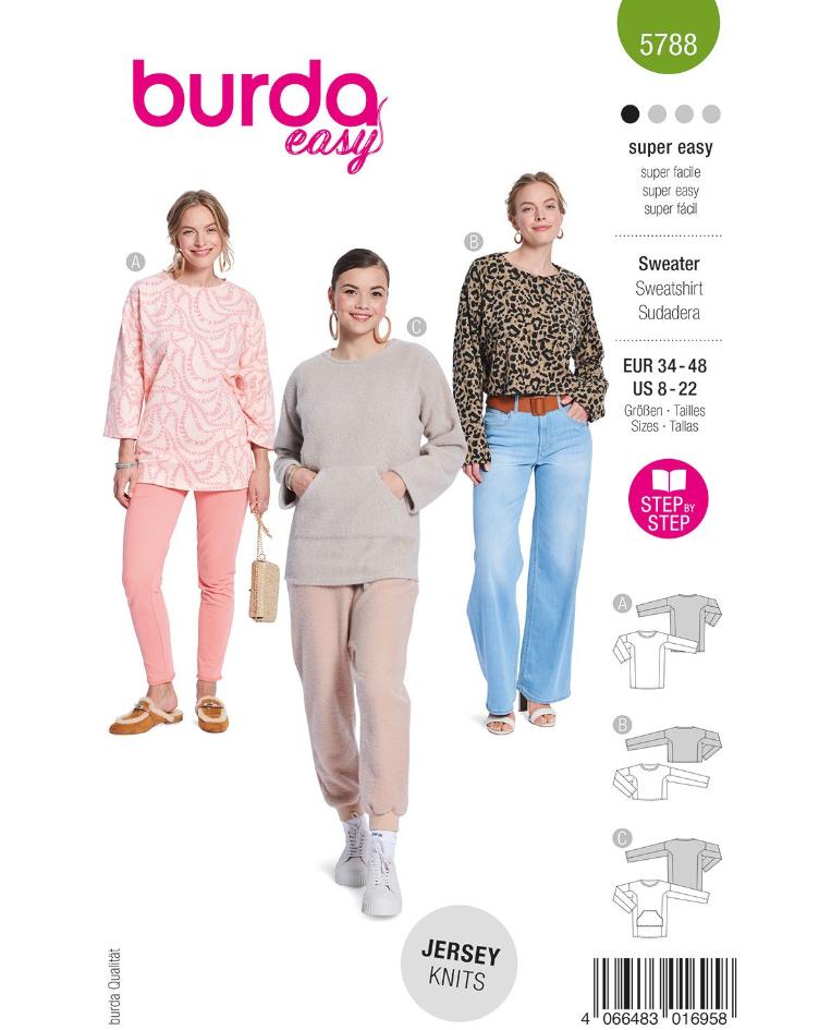 Longshirt, Croppedshirt und Shirt mit Kängurutasche