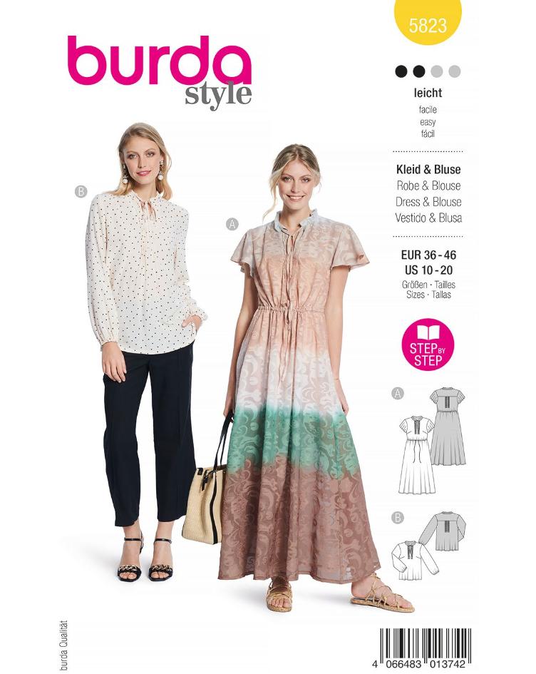 Maxikleid und Damenhemd