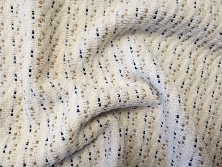 Wollmischgewebe, weiss