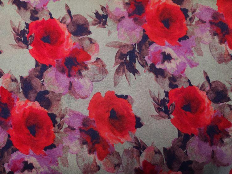 Viskosestoff Blüten, mint - 0