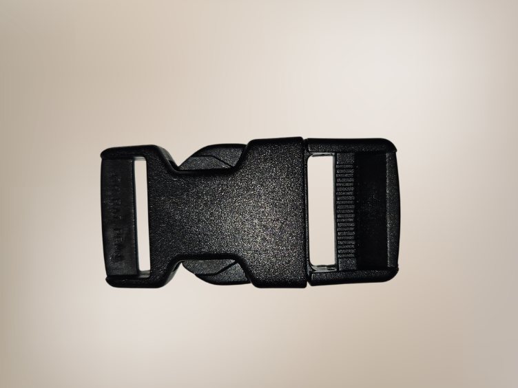 Steckschnalle 25mm, schwarz