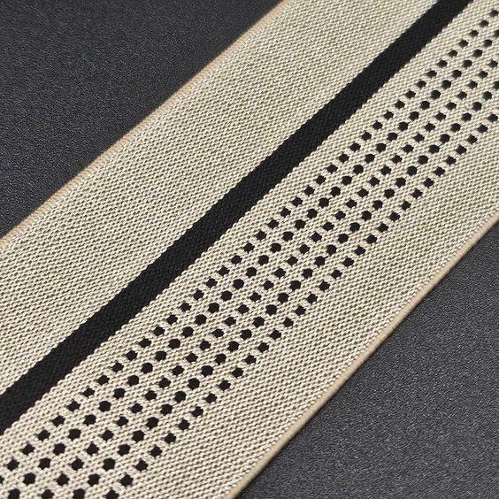 Bundelast 40mm, beige schwarz - 1