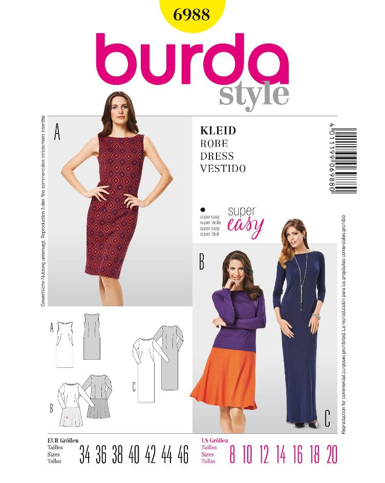 Jerseykleider mit U-Boot Ausschnitt