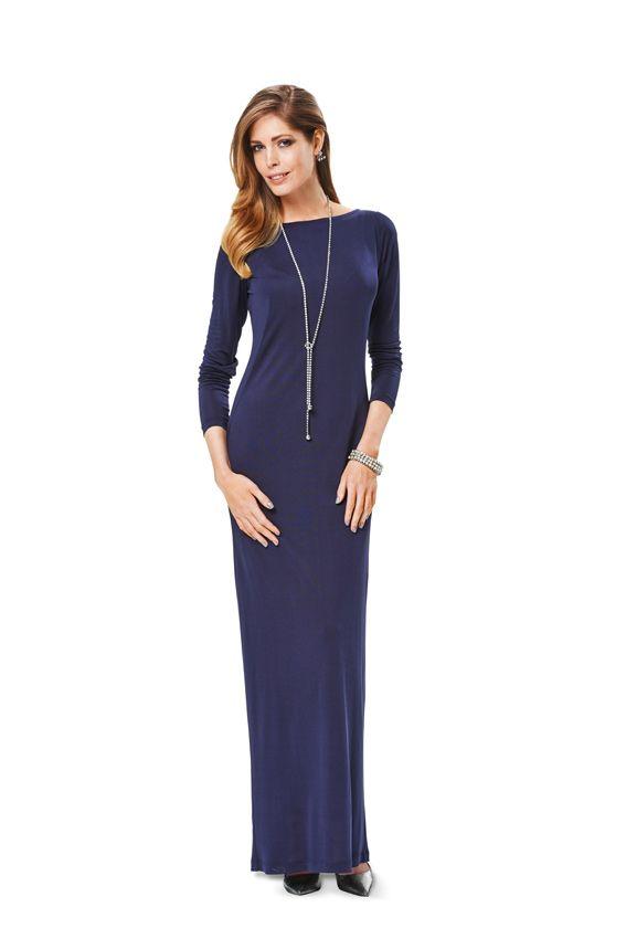 Jerseykleider mit U-Boot Ausschnitt - 0