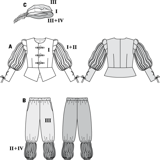 Herren Kostüm Mittelalter - 0