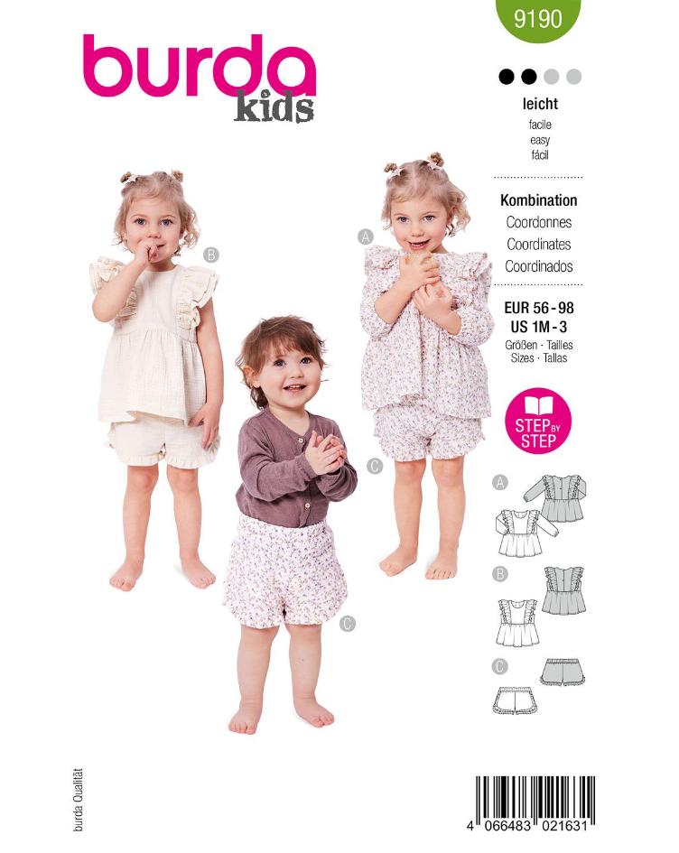 Mädchen Set Bluse und Hose 56-98