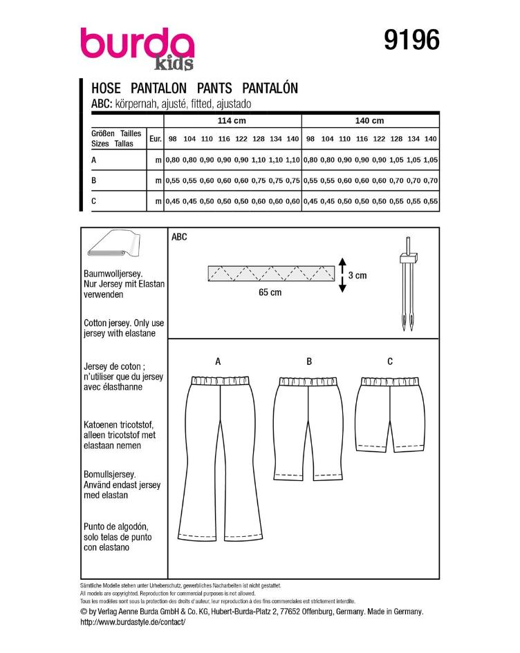 Jersey Leggings 98-140 - 3