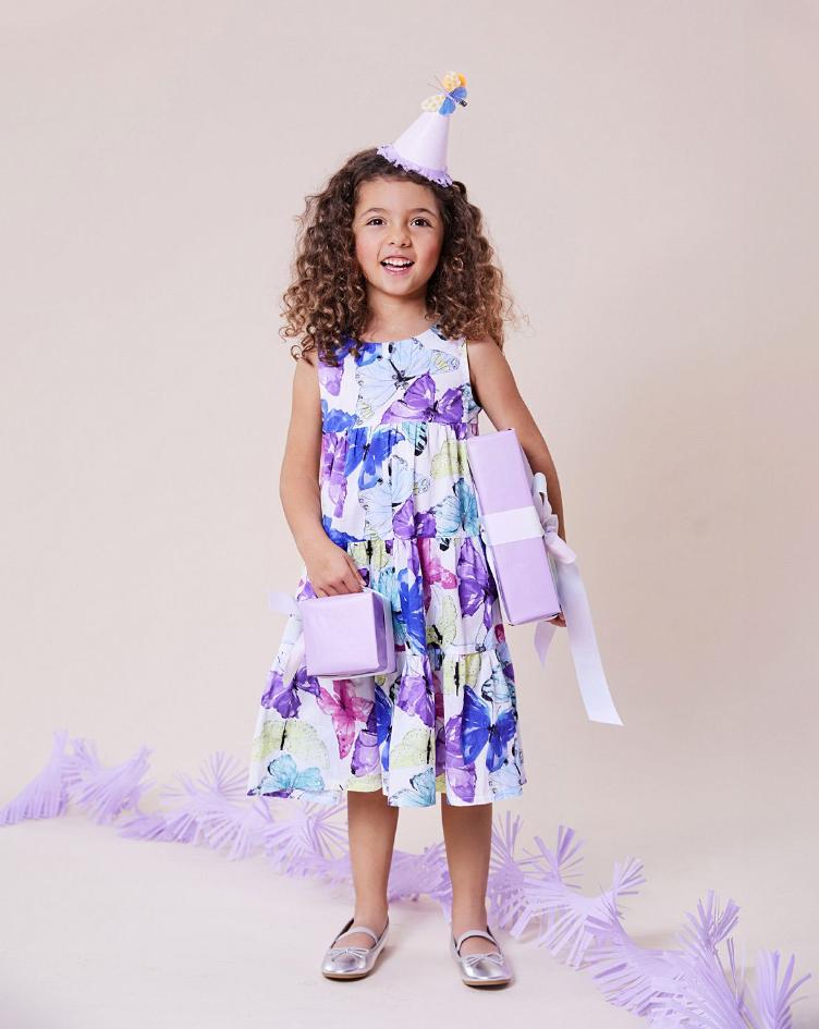 Kurzarm Sommerkleider 98-140 - 3