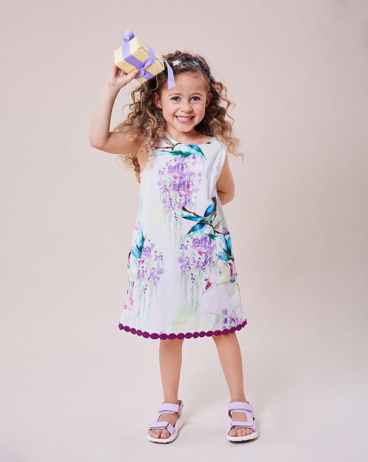 Kurzarm Sommerkleider 98-140 - 0