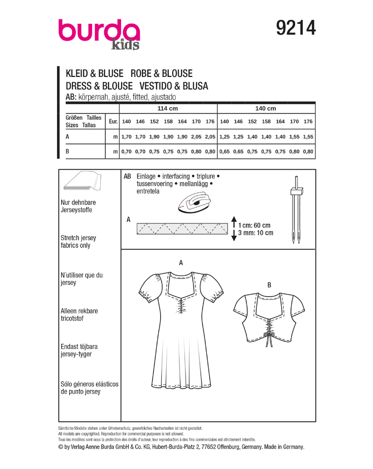 Kleid mit herzausschnitt und Puffärmeln, Top mit Tunnelzug und Kordel - 0