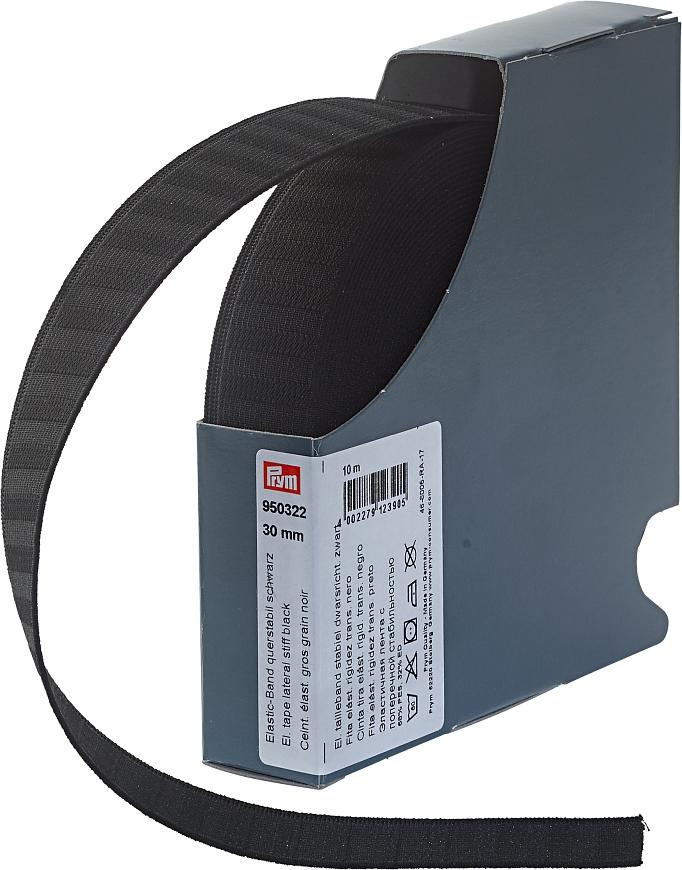 Prym Elastic Band querstabil 30mm, schwarz