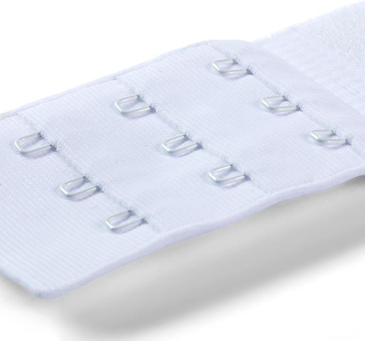 Prym BH-Verlängerer zum Einhaken, weiss 50 mm, 3 x 3 Haken - 1