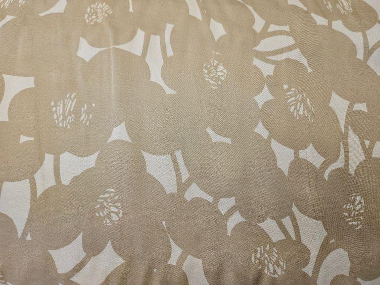Viskose mit Blumen beige/braun - 0