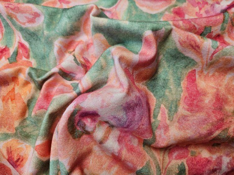 Floraler Viskose Jersey